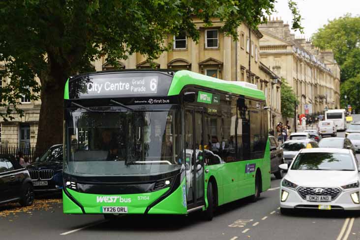 First Bus West of England Alexander Dennis Enviro200EV 57104 Westbus